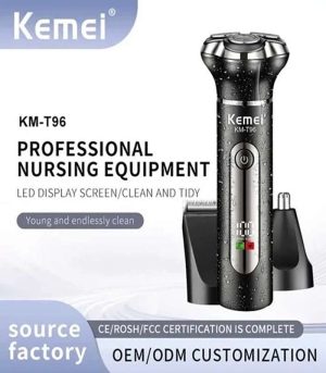 ست ماشین اصلاح موی صورت و بدن شارژی کیمی مدل KM-T96 - تصویر 2