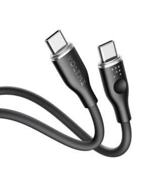 کابل شارژ ولتمی مدل Voltme Powelink Moss Liquid Silicon Cable Type C to Type C 3A / 1M (60W)