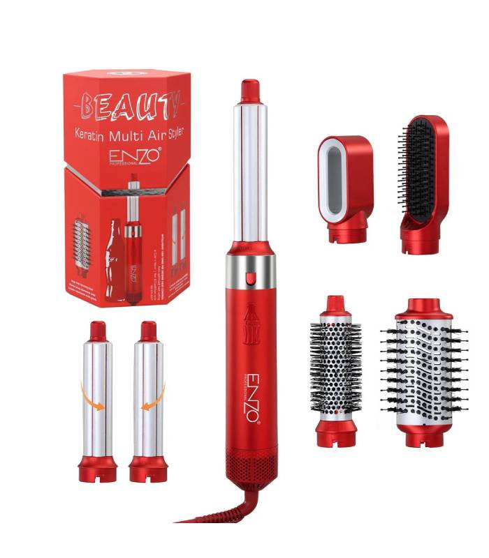 ست برس ایررپ و حالت دهنده موی کراتینه انزو EN-6227 همراه کیف چرمی ست برس ایررپ و حالت دهنده موی کراتینه انزو EN-6227 همراه کیف چرمی