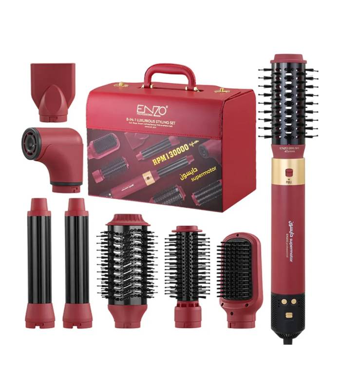 سشوار 8 کاره برس‌دار حالت‌دهنده انزو طرح دایسون مدل EN-6223 اصلی