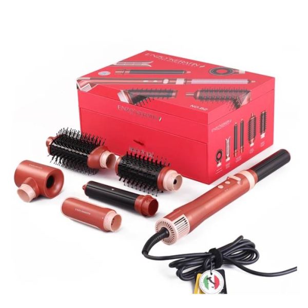 سشوار برس‌دار چرخشی 6کاره انزو کراتین ENZO B2 اصلی