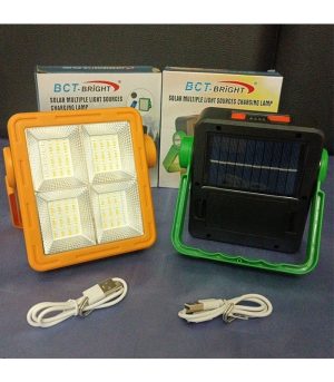 چراغ پروژکتور خورشیدی BCT-BRIGHT مدل BCT-8005 با پاوربانک - تصویر 3