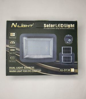 چراغ پروژکتور خورشیدی N-LIGHT مدل XJ-D138 با پاوربانک - تصویر 7