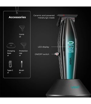 ماشین اصلاح خط زن حرفه ای وی جی آر VGR مدل V-992 - تصویر 5