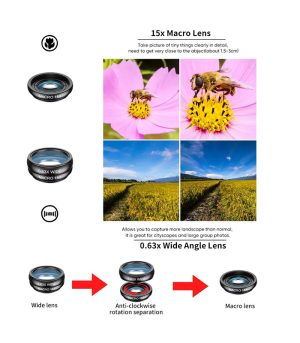 مجموعه ۱۰ لنز موبایل برند APEXEL برای عکاسی و فیلمبرداری مدل APEXEL 22X - تصویر 3