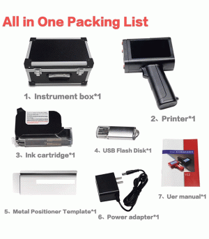 چابگر جوهر افشان حرفه ای Mini Smart Mobile Wireless Portable Handheld Inkjet Printer - تصویر 6