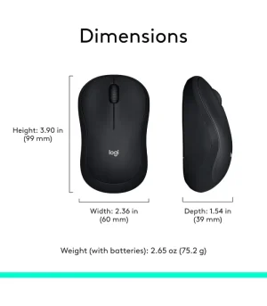 ماوس لاجیتک LOGITECH مدل M185 بی‌سیم (اصل) - تصویر 4