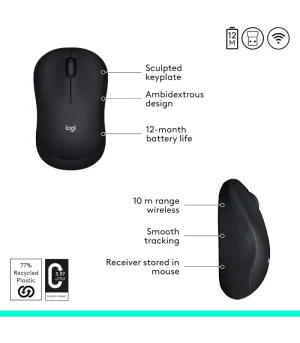 ماوس لاجیتک LOGITECH مدل M185 بی‌سیم (اصل) - تصویر 5